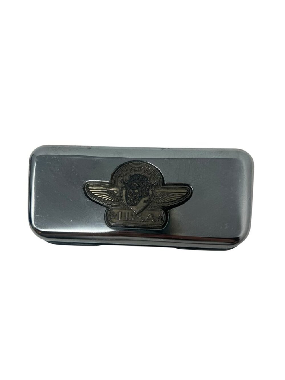 Harley Davidson Motorcycles Vitg Chrome Sun Eye Glasses Case Taz Looney Tunes‎